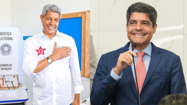 Jerônimo Rodrigues (PT) e ACM Neto (União Brasil) disputam segundo turno na Bahia.