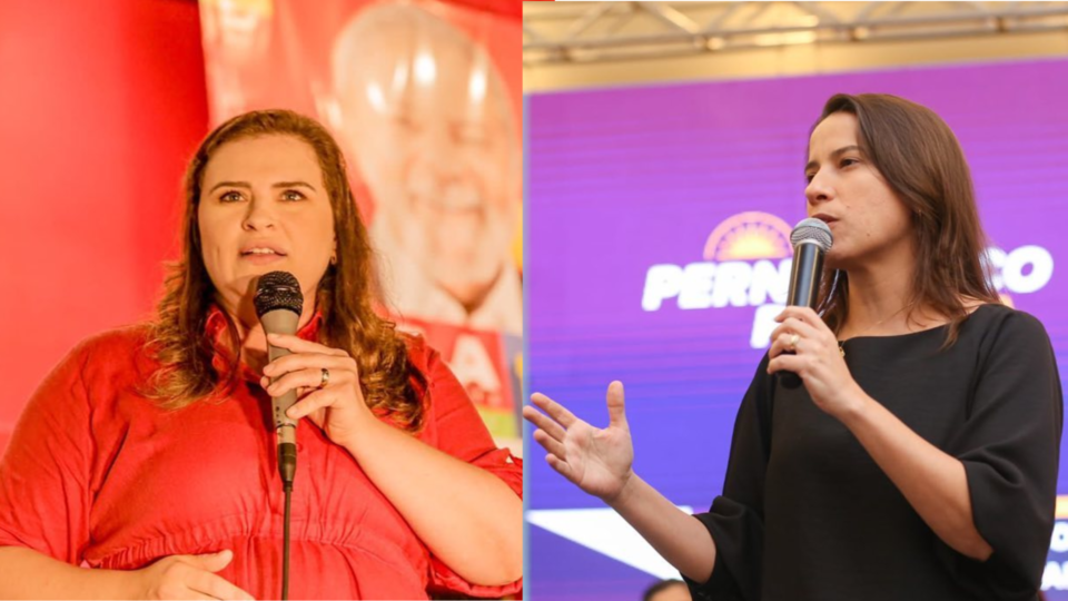 Marília Arraes (SD) e Raquel Lyra (PSDB)