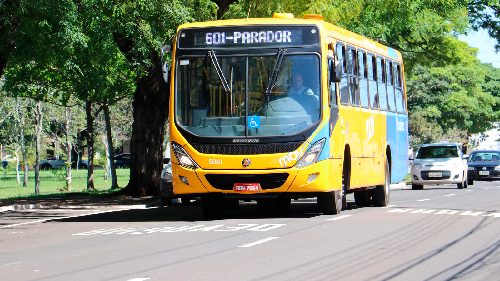 Ônibus da linha 601 do transporte coletivo de Londrina