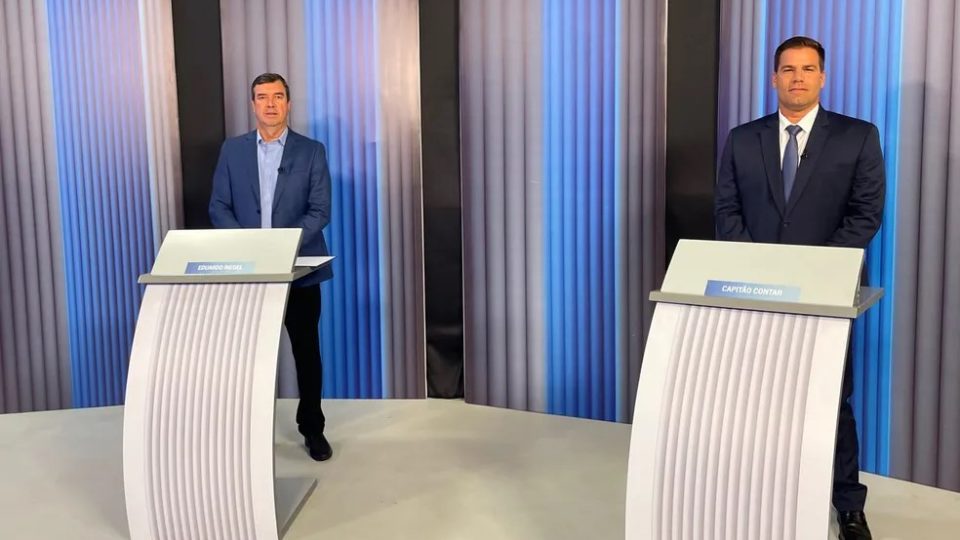 Contar e Riedel trocam acusações e pedem voto em Bolsonaro no último debate