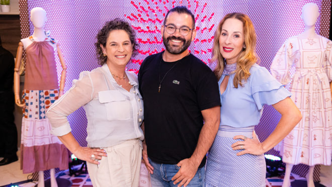 Os profissionais de arquitetura Janaina Bazzo, Nelson Machado e Raquel Frizzas