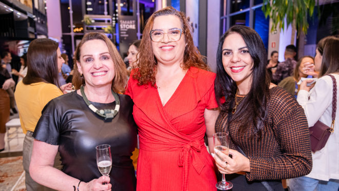 As arquitetas Daniele Branco, Silvana Osik e Andressa Ferreira.