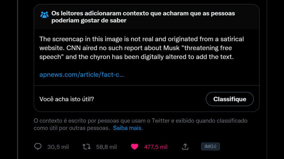 Notas da Comunidade Twitter