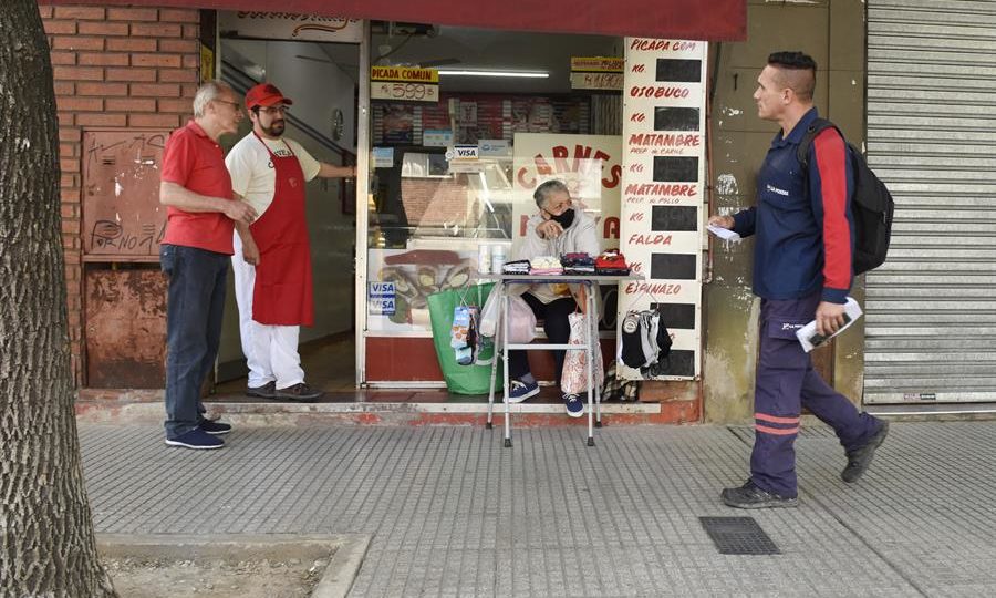 Comércio de carnes, em Buenos Aires, no mês de novembro