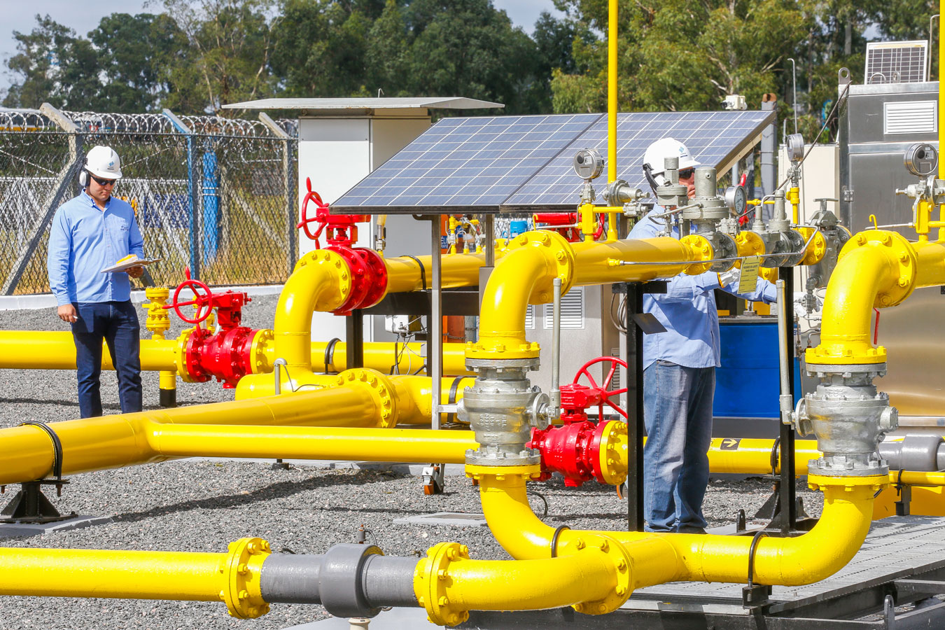 Planta de gás natural da Compagas.