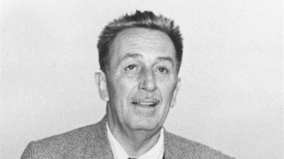 Walt Disney durante viagem a Barcelona, em 1957.