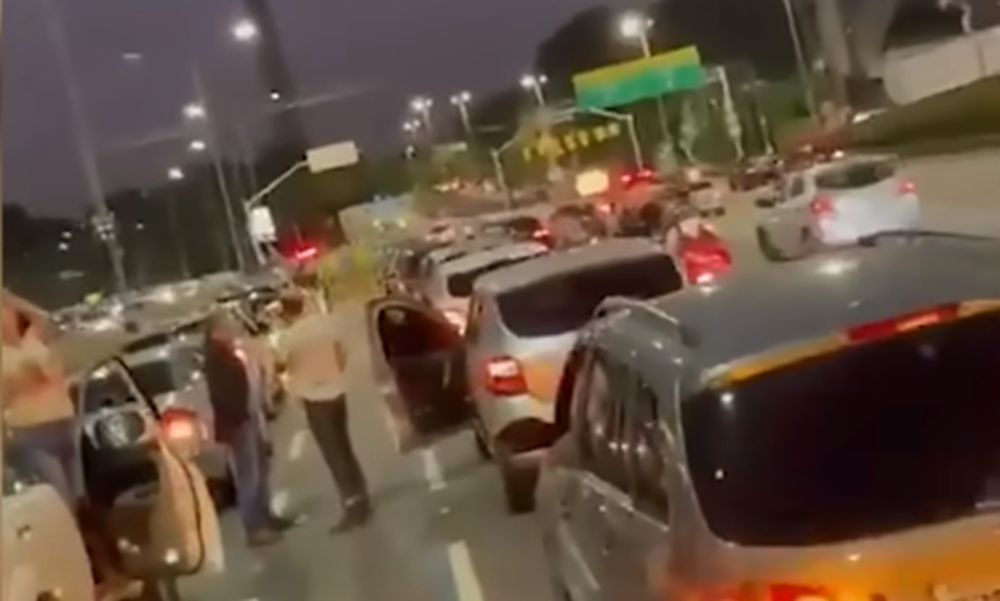 Protesto Lula Aeroporto Congonhas