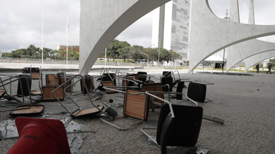 Patrimônio depredado em Brasília