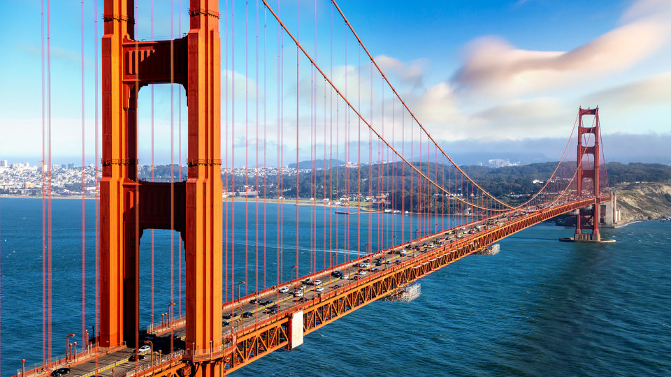 Ponte Golden Gate, em San Francisco, Califórnia
