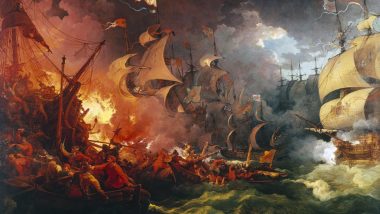 Derrota da "Armada Invencible", em 1588, durante a guerra anglo-espanhola