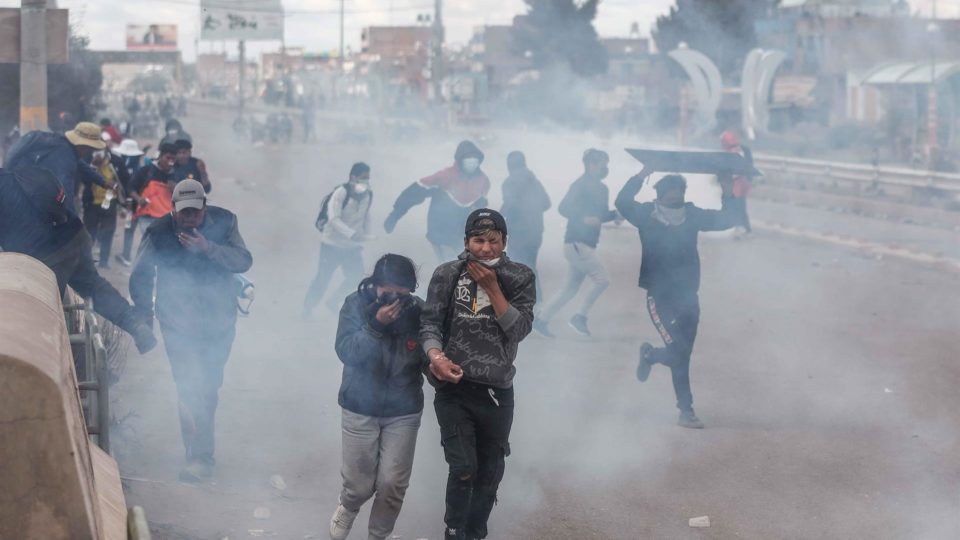 Protestos no Peru
