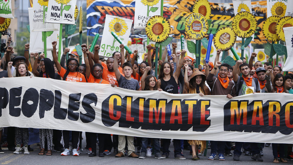 Marcha pelo Clima em Nova York, no dia 21 de setembro de 2014
