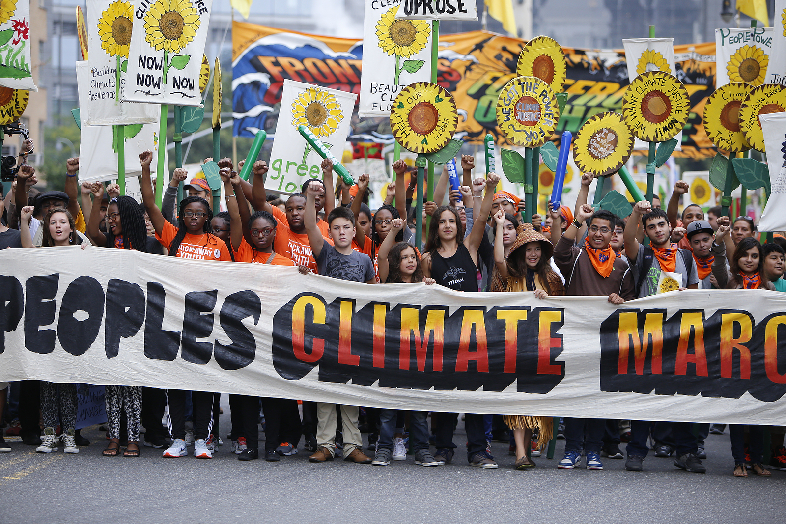 Marcha pelo Clima em Nova York, no dia 21 de setembro de 2014