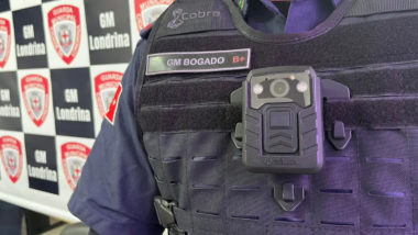 Câmeras corporais começam a ser usadas por guardas municipais em Londrina