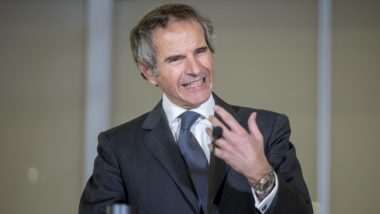 Rafael Grossi em coletiva em Viena