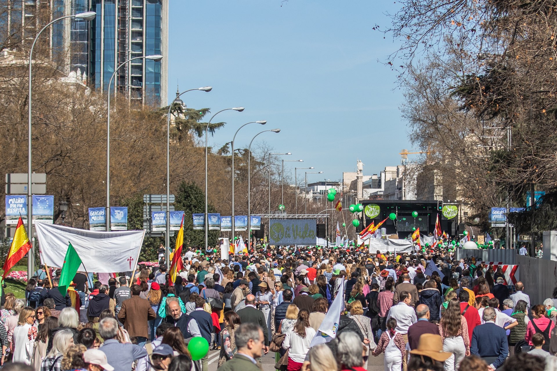 Protesto contra o aborto em Madri