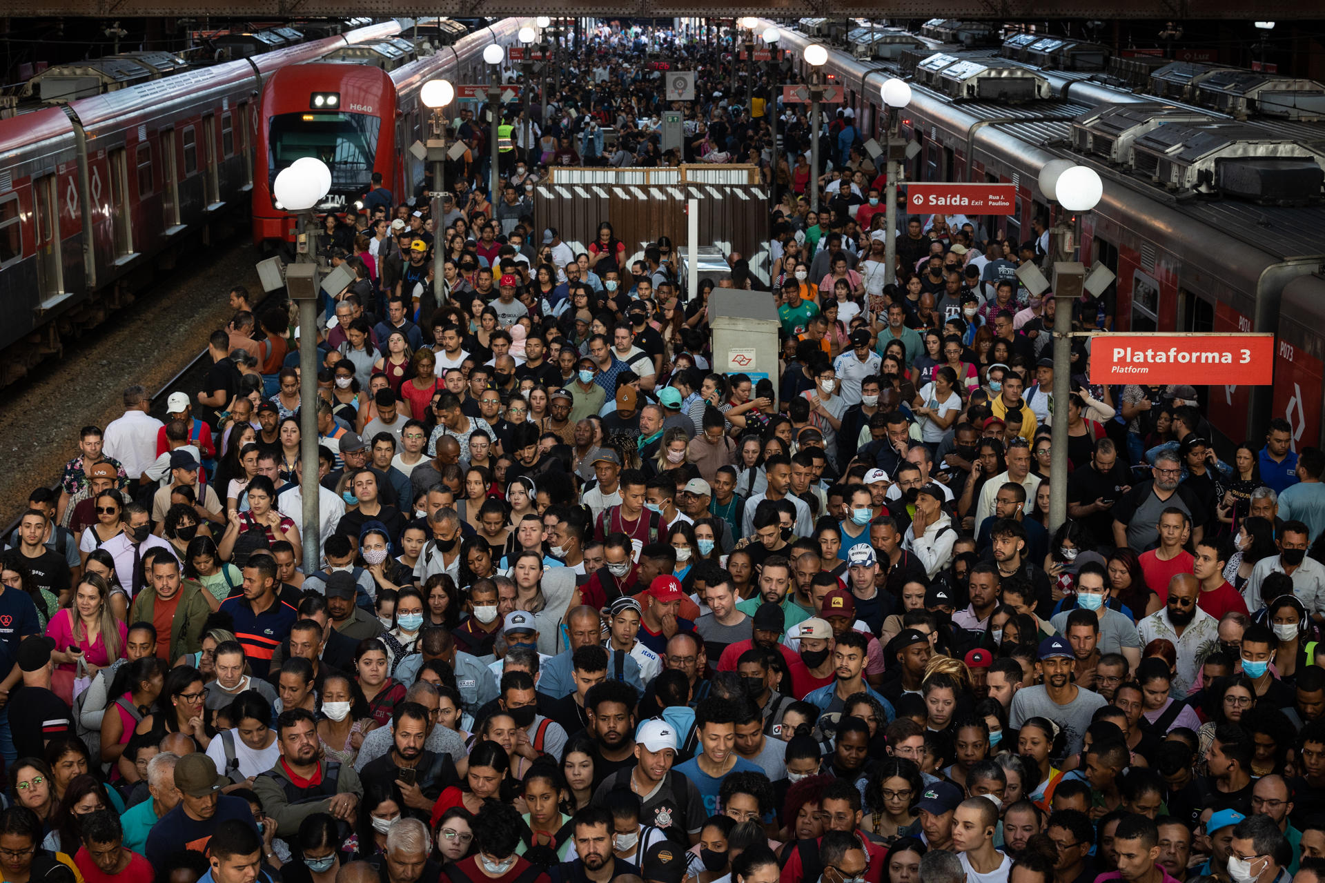 Greve do metrô em São Paulo