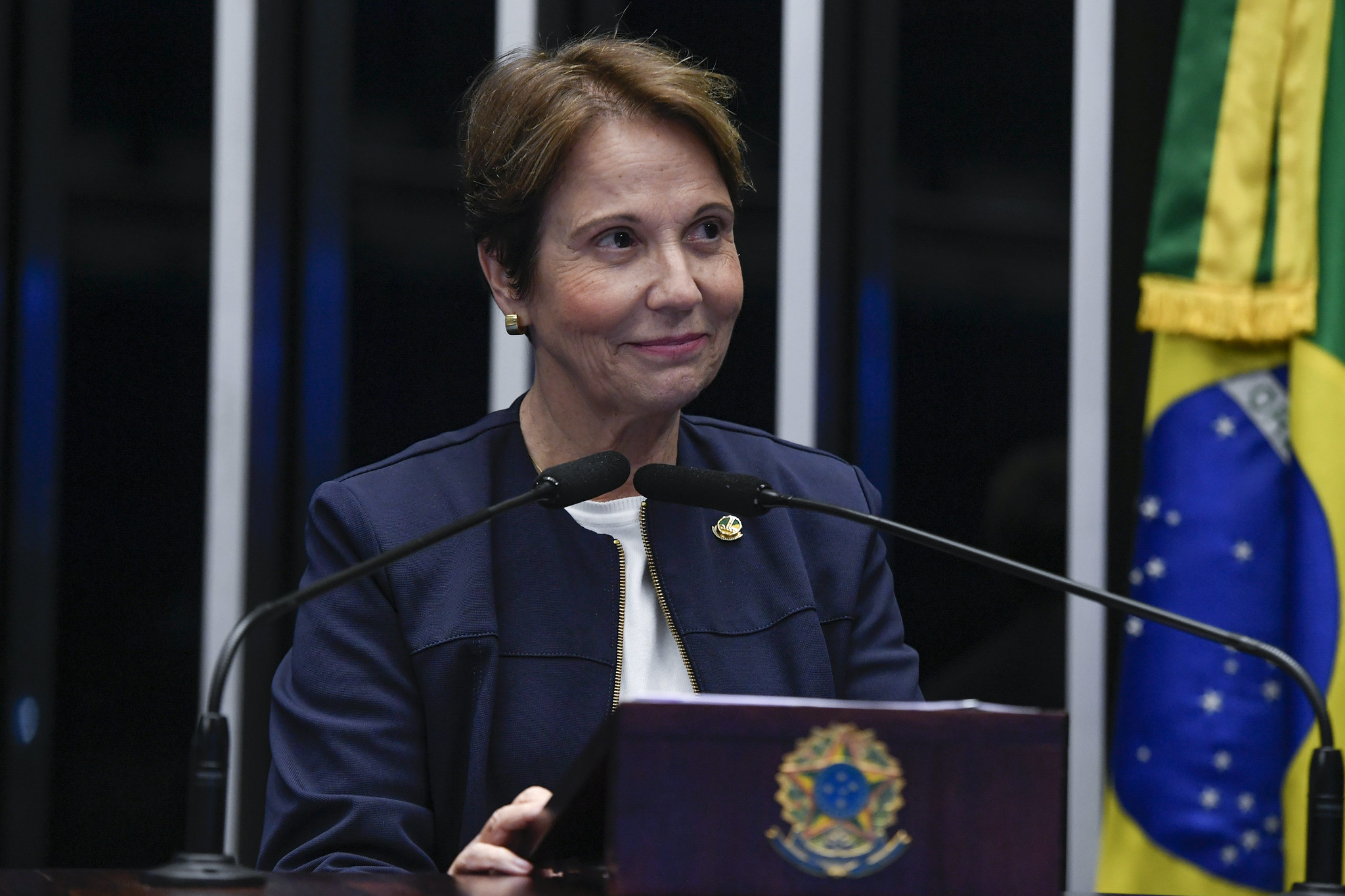 Cotada a vice de Flávio, Tereza Cristina nunca recebeu convite