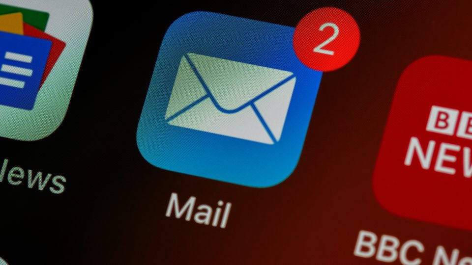 Ícone de email de celular