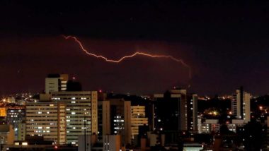 Chuva forte com raios causa morte em Curitiba