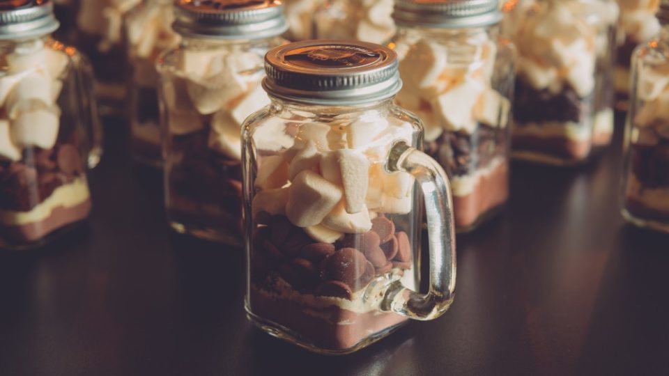 chocolate quente em pó