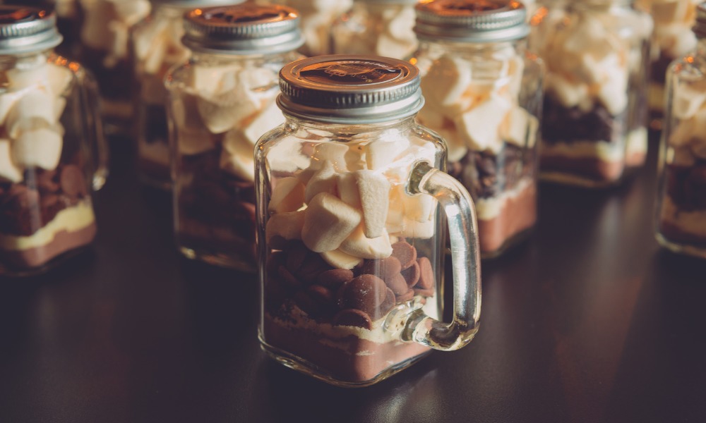 A receita em pó pode ser guardada inteira ou fracionada.