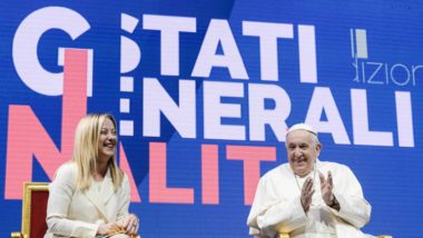 Papa Francisco e Giorgia Meloni