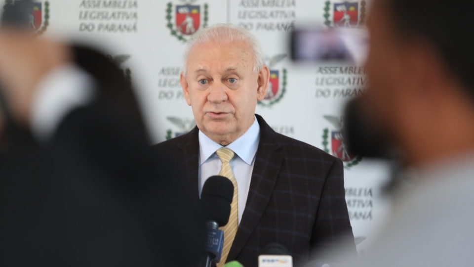Ademar Traiano, presidente da Assembleia Legislativa do Paraná. comenta cassação de Deltan