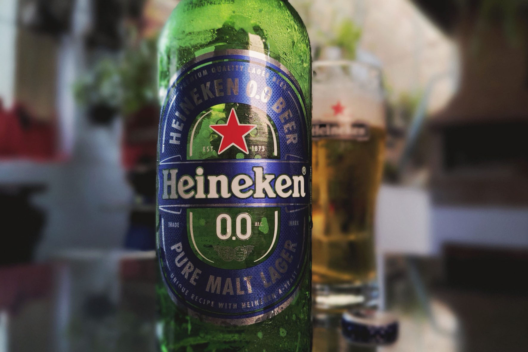 Garrafa de Heineken 0.0. Foto: Divulgação.