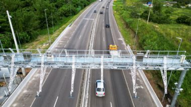 Pórticos de cobrança no free flow da 101 no RJ