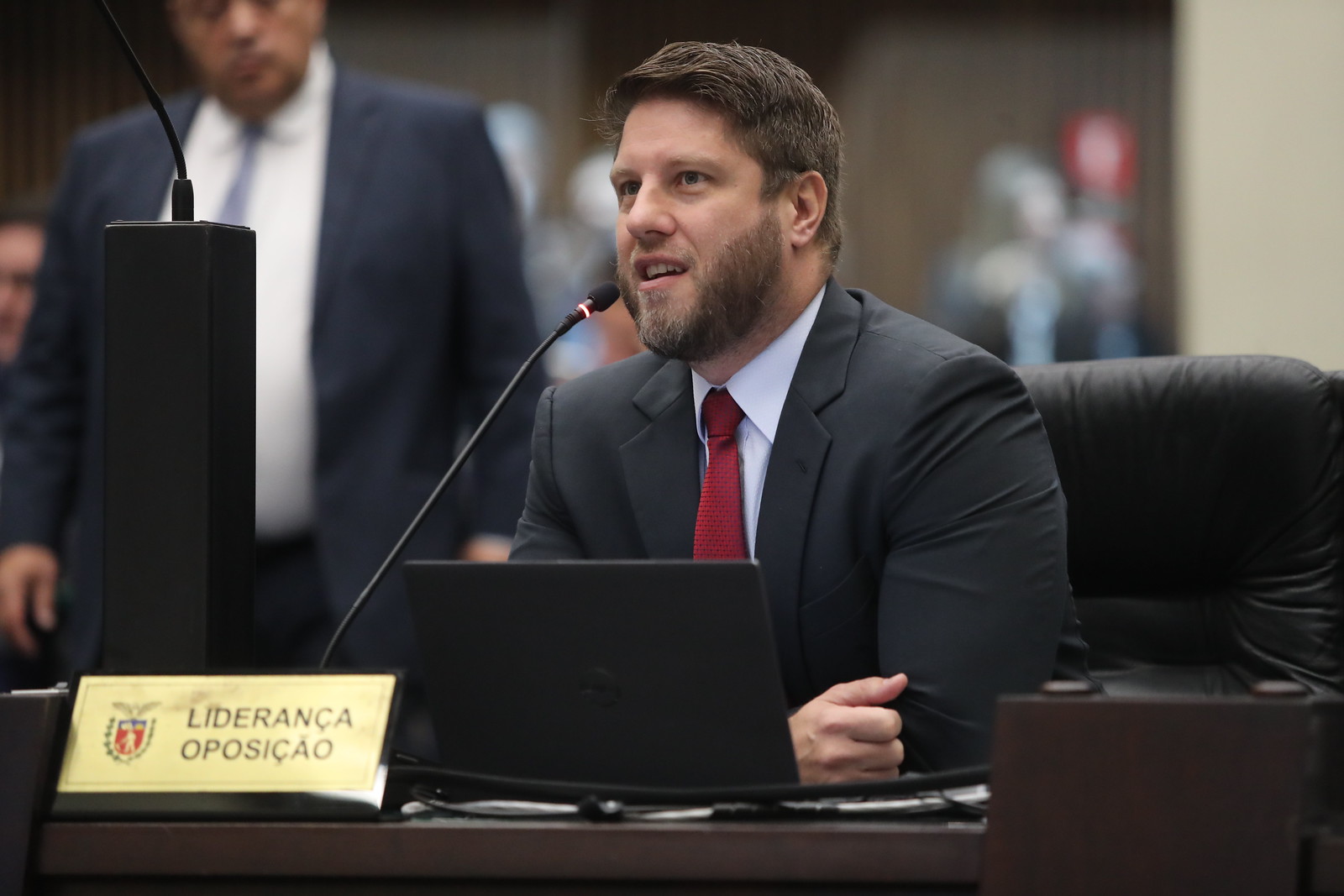 Líder da oposiçào na Alep, deputado Requião Filho (PT).