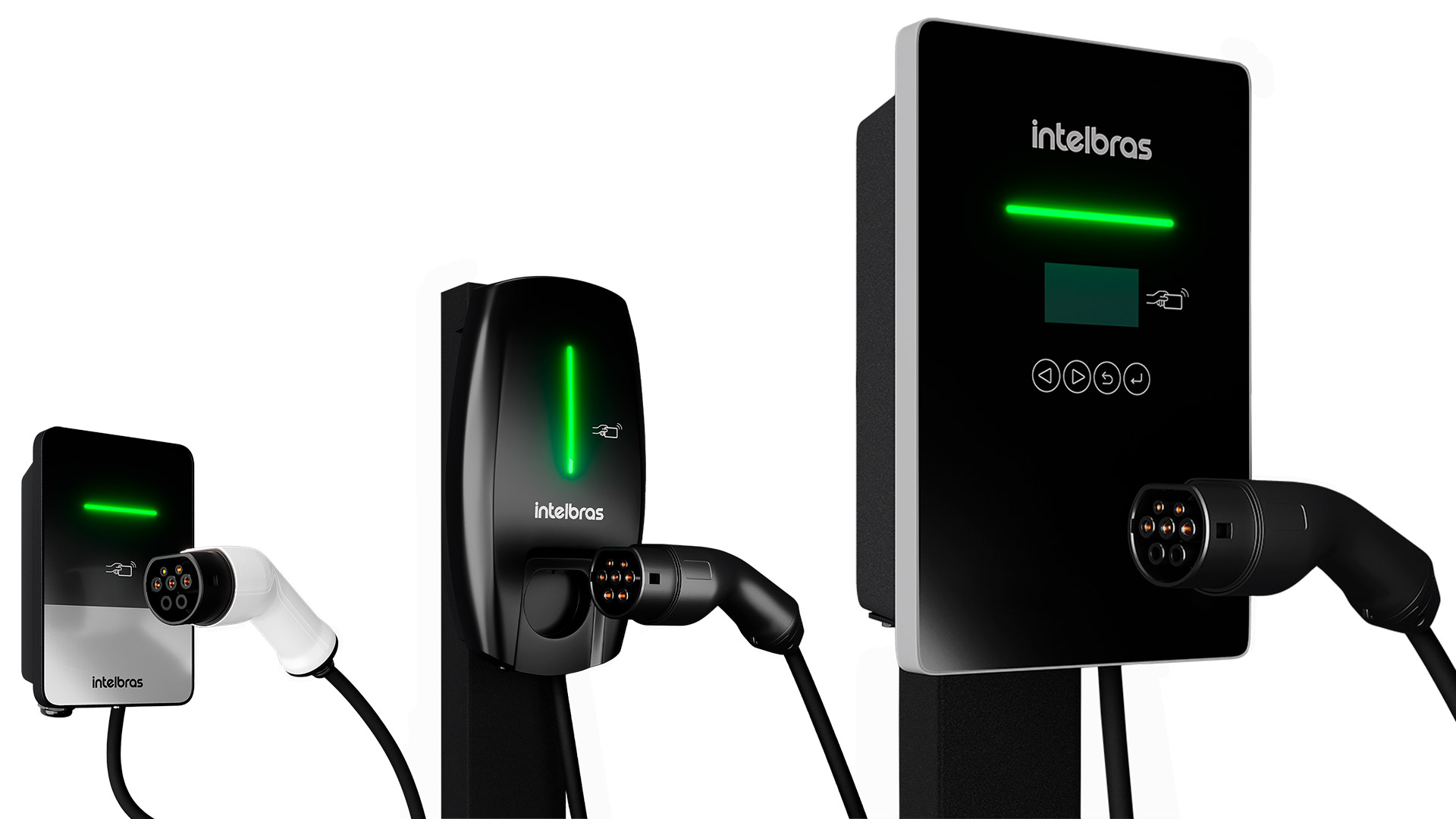 A linha de carregadores veiculares elétricos da Intelbras possui tecnologia de ponta, que permite recarregar veículos elétricos com mais rapidez e segurança