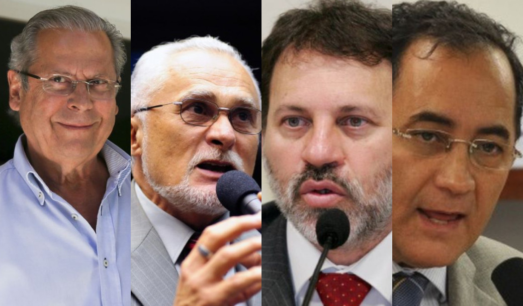 José Dirce, José Genoino, Delúbio Soares e João Paulo Cunha foram figuras chaves do escândalo do mensalão