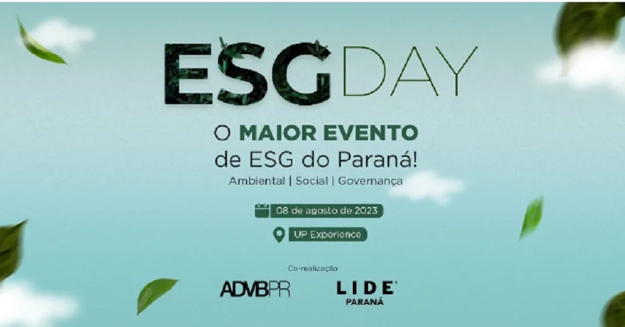 Evento voltado às práticas ESG acontecerá no dia 8 de agosto, em Curitiba.