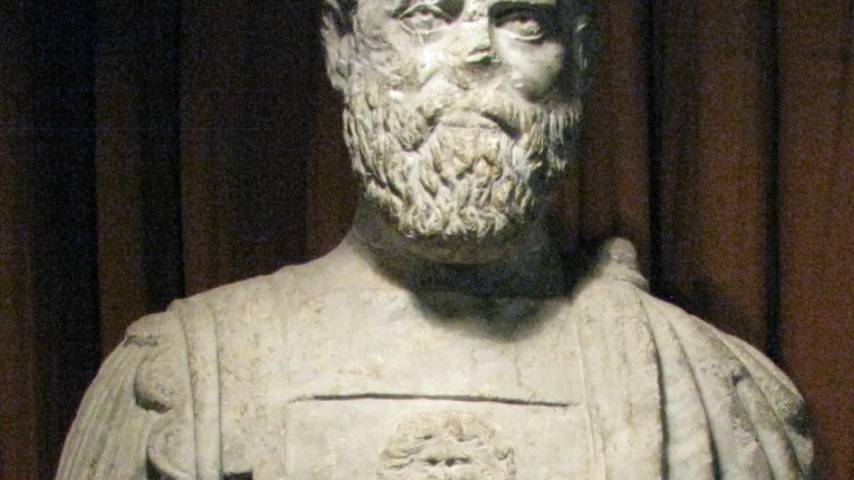 Estátua do imperador romano Pertinax