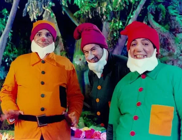 Hubert, Beto Silva e Bussunda em um episódio do Casseta & Planeta Urgente.