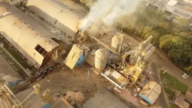 Explosão atingiu quatro silos de estocagem de grãos com capacidade para 110 mil toneladas na cooperativa C.Vale.