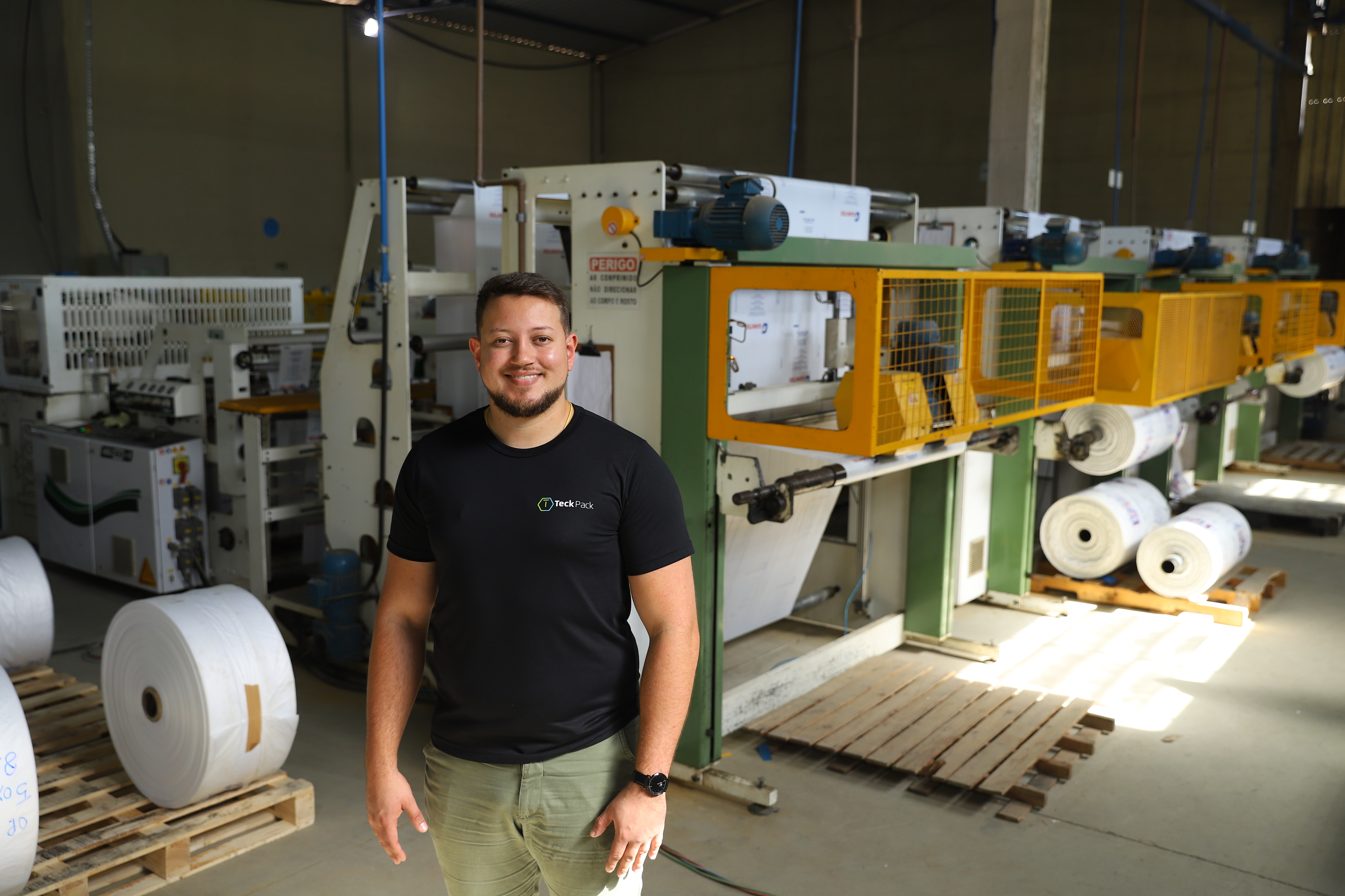 Leonardo Ribeiro está à frente da área de novos projetos e também das linhas de produção da Teckpack.