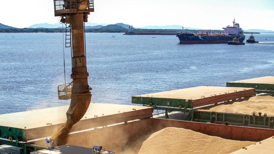 Moegão: nova estrutura vai ampliar o recebimento de 550 para 900 vagões/dia com granéis sólidos no porto de Paranaguá.