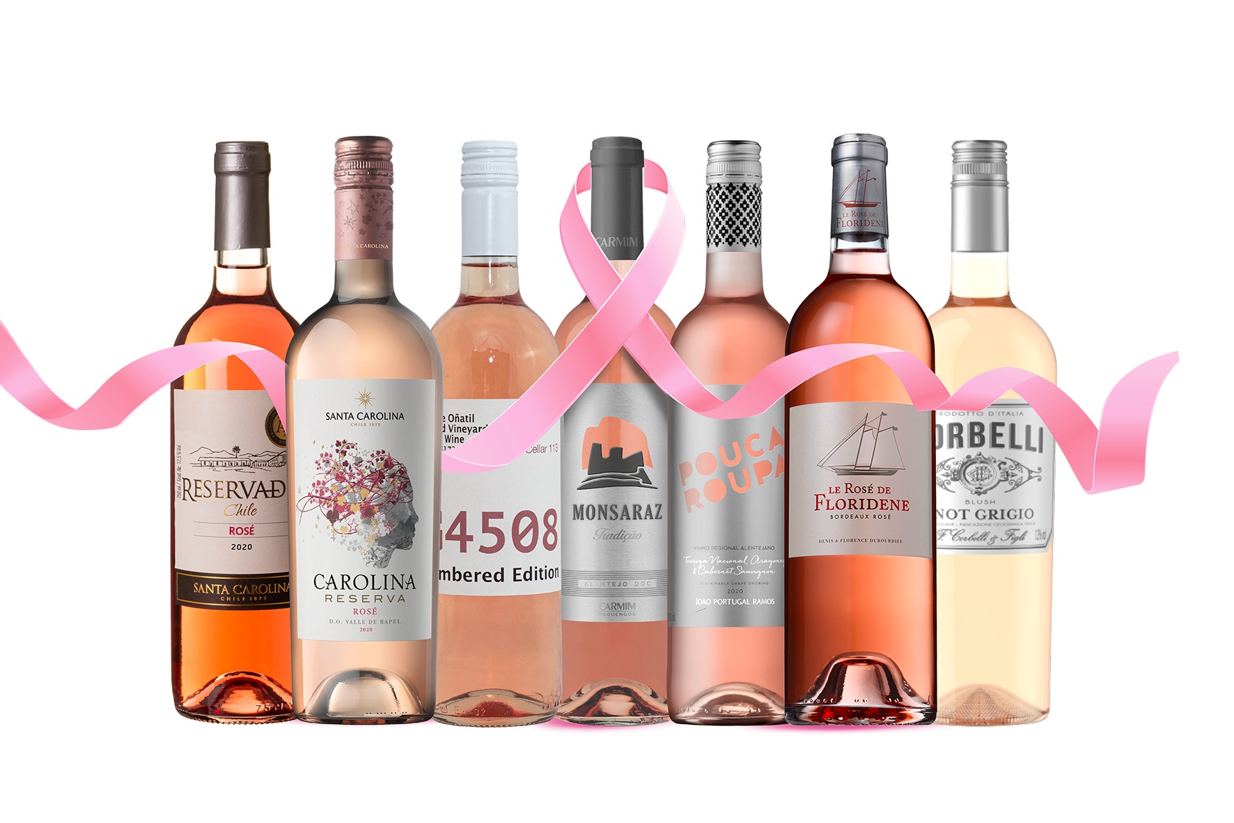 Vinhos que fazem parte da campanha &#8220;Um Brinde à Solidariedade!&#8221;