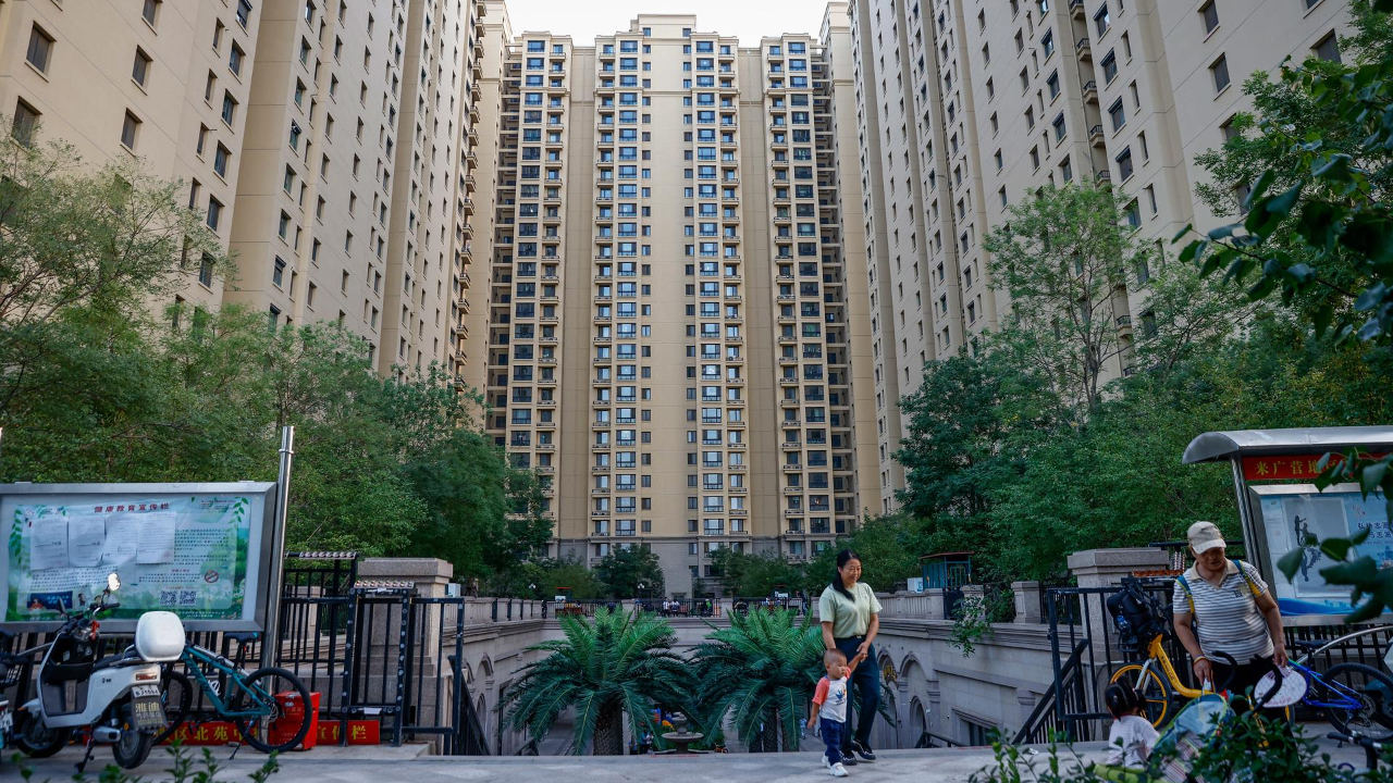 Prédios em área residencial em Pequim: China pretende reduzir investimentos no setor imobiliário.