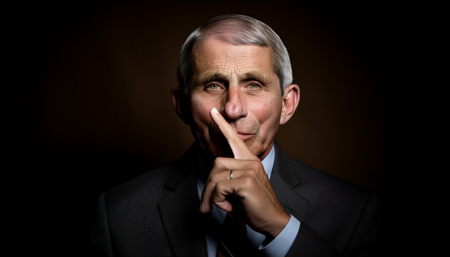 Imagem (gerada por inteligência artificial) de Anthony Fauci, ex-chefe de importante agência científica pública americana. Fauci foi uma das autoridades que manipularam a narrativa e a percepção do público durante a pandemia.