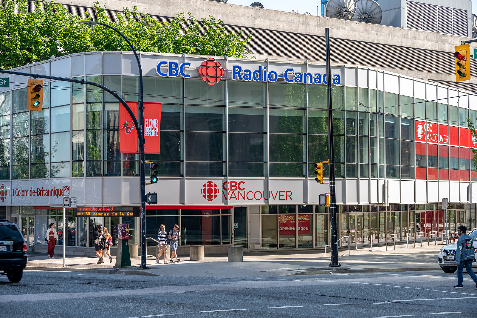 Fachada da rádio da rede CBC em Vancouver, no Canadá