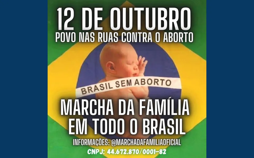marcha da família contra o aborto