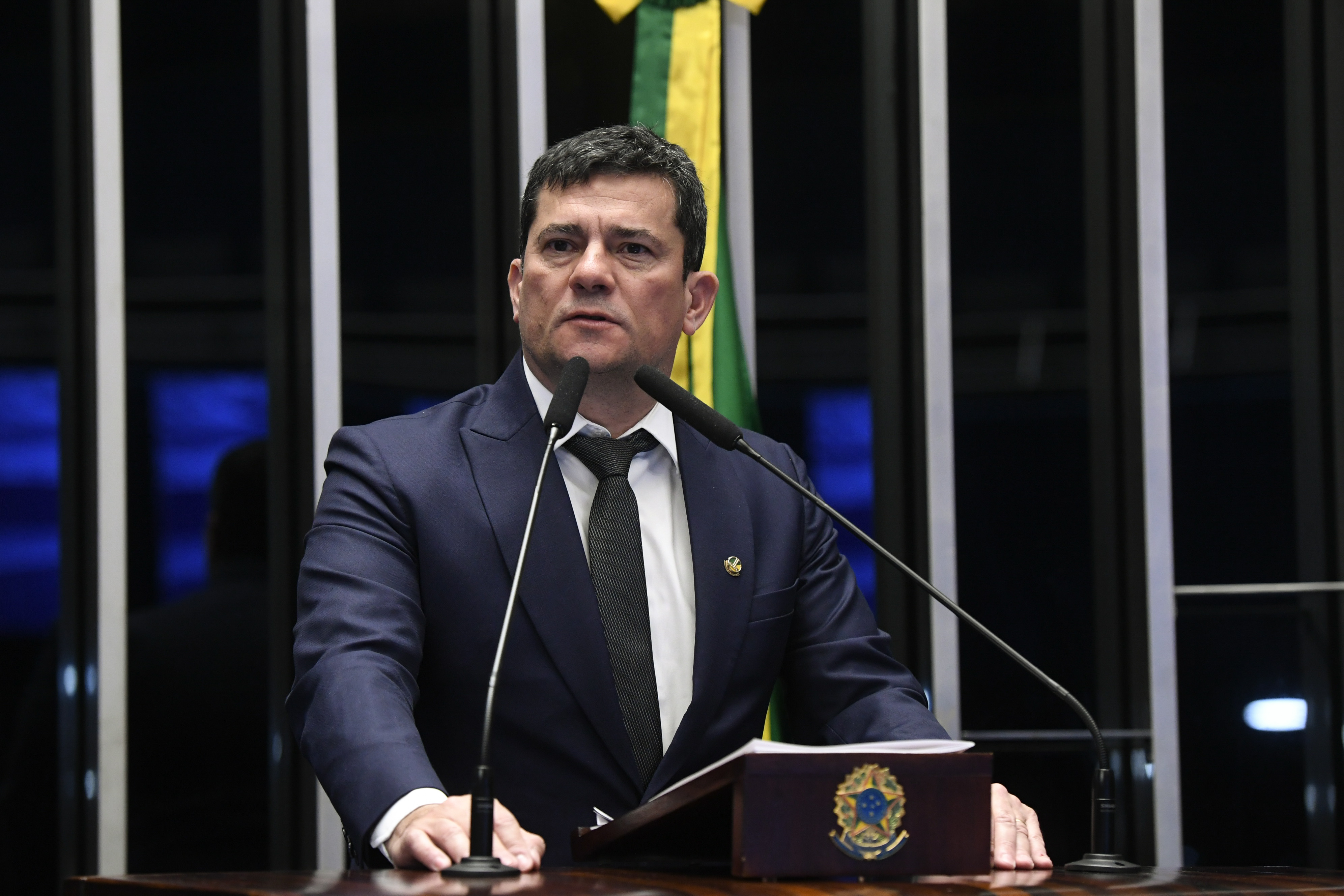 O senador Sergio Moro (União-PR) alerta para a necessidade de revisão da legislação contra o terrorismo.