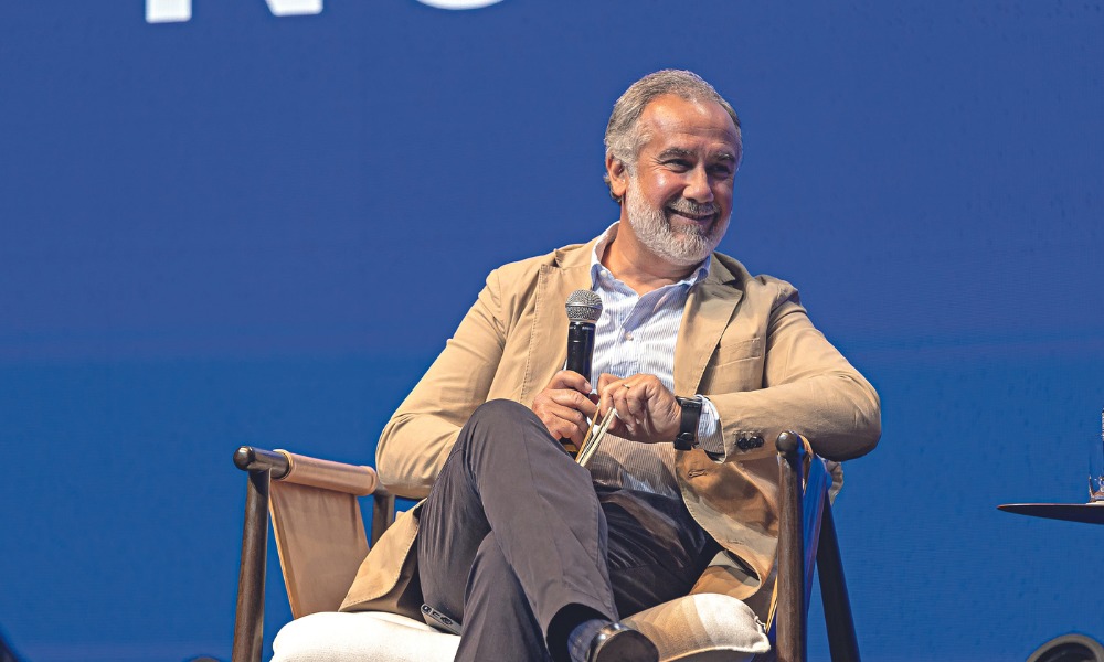 Matteo Ingaramo em evento no Brasil.