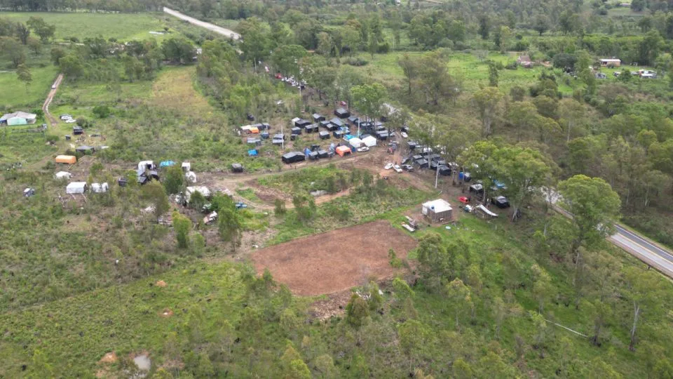 Acampamento do MST foi montado às margens de rodovia em Hulha Negra/RS.