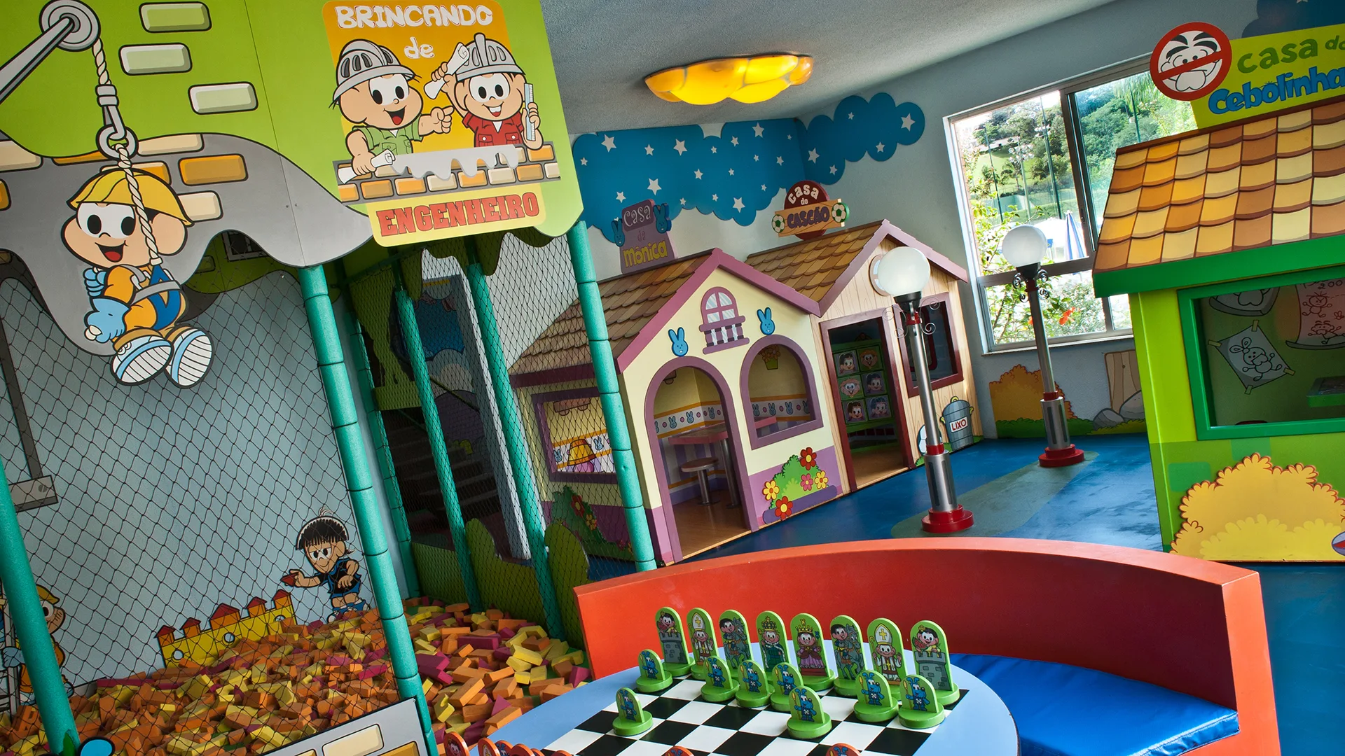 A parceria exclusiva dos resorts Bourbon com a Turma da Mônica proporciona espaços incríveis para a diversão dos pequenos