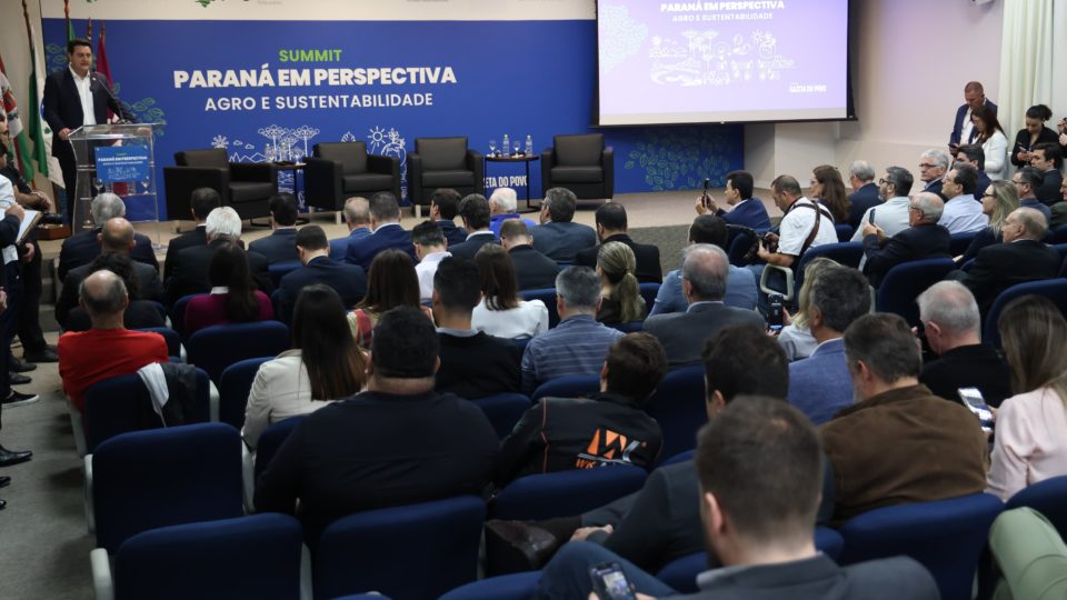Ratinho Jr. participa do evento "Paraná em Perspectiva: Agro e Sustentabilidade"