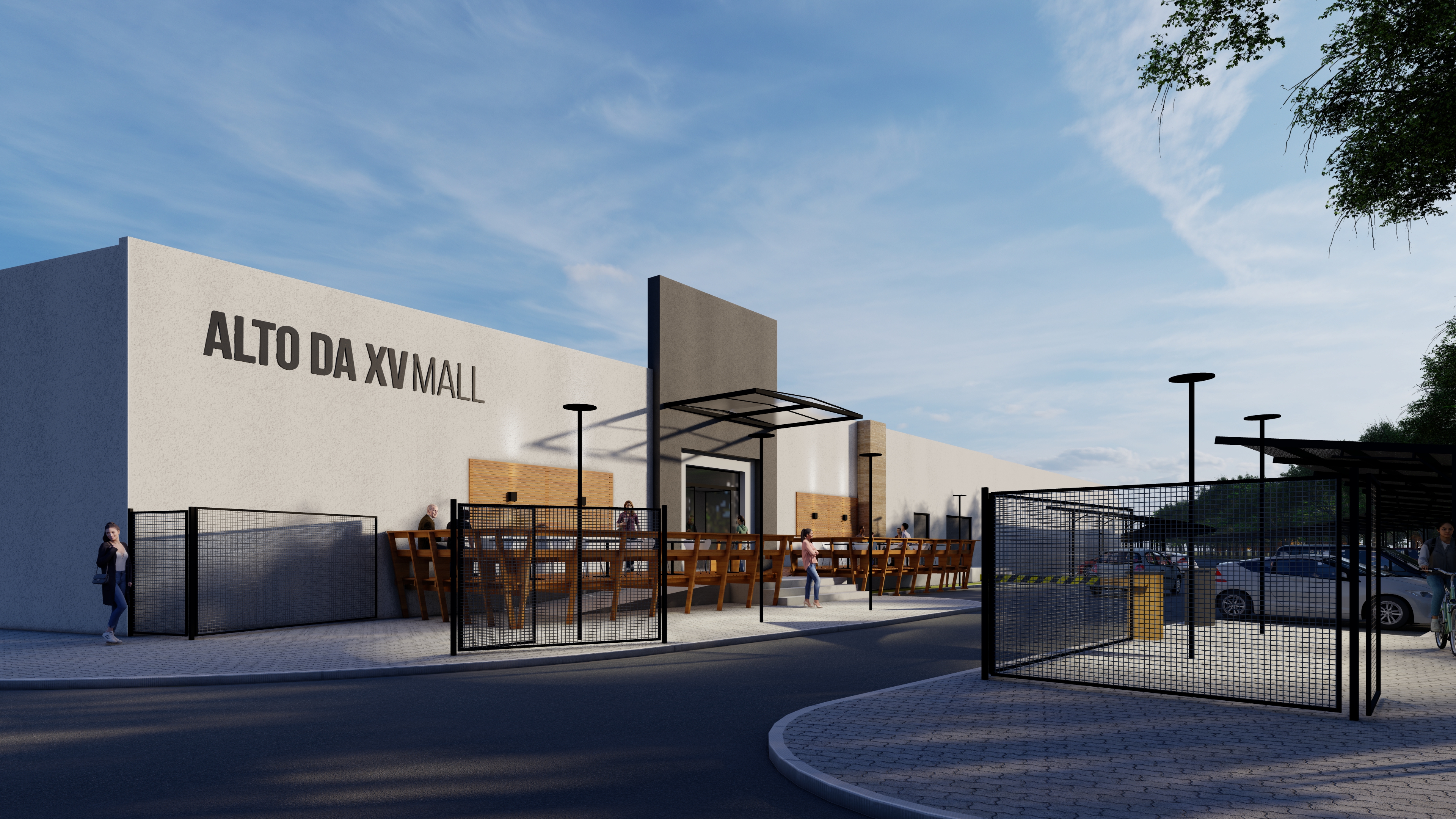 Facahda do Alto da XV Mall.